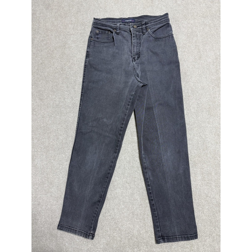 Bill Blass Petite Jeans Womens 6P Black Stretch Denim Regular Inseam 28 Classic
